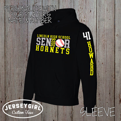 custom baseball senior hoodie