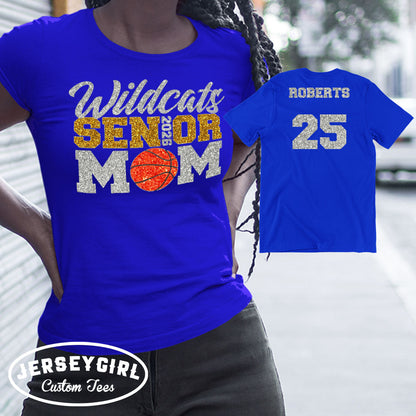 custom senior basketball mom shirts