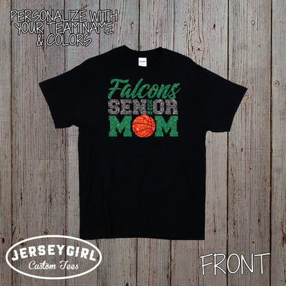 custom senior basketball mom shirts