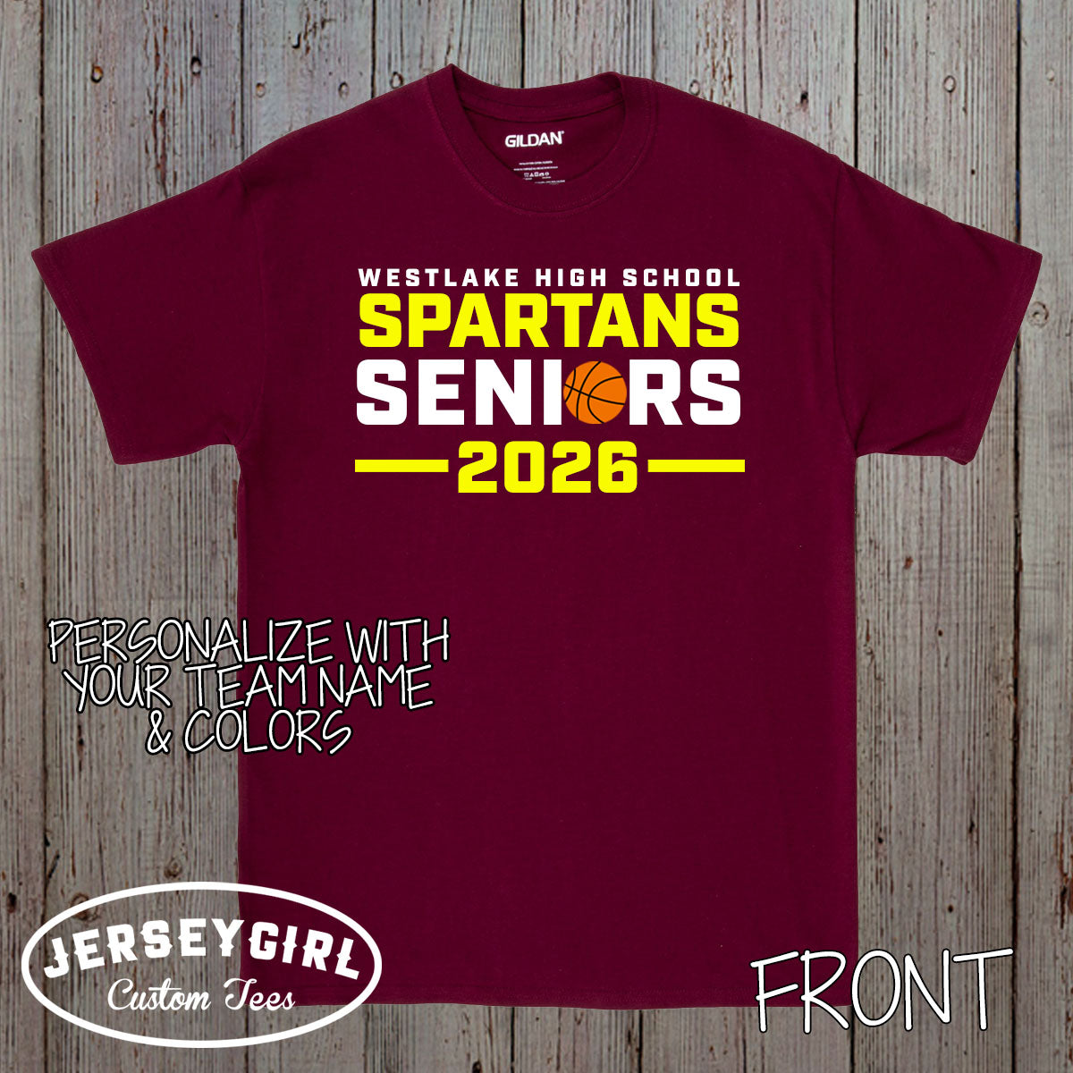 custom basketball seniors shirts