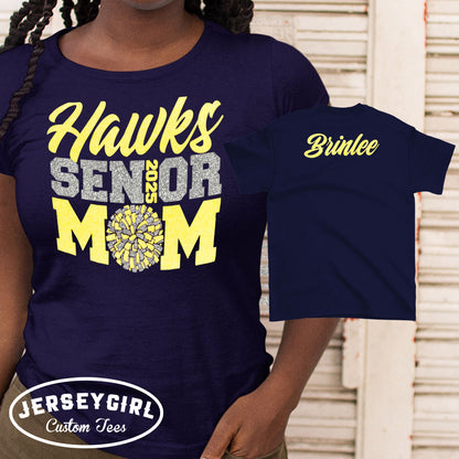 custom senior cheer mom shirt