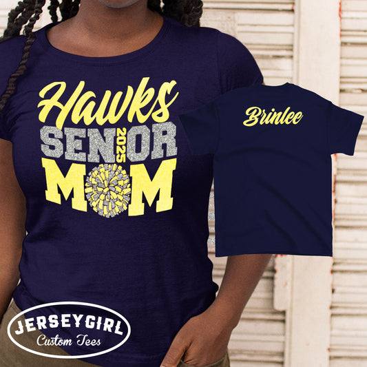 custom senior cheer mom shirt