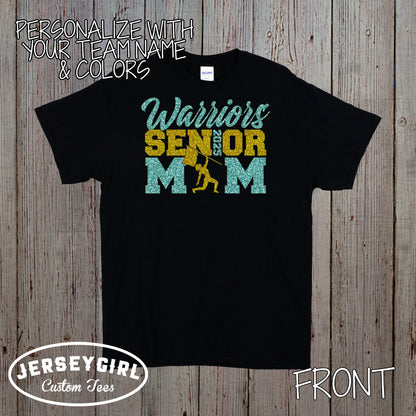 custom color guard senior mom shirt