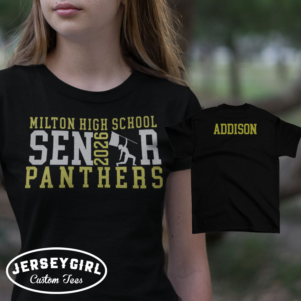 custom color guard senior shirt