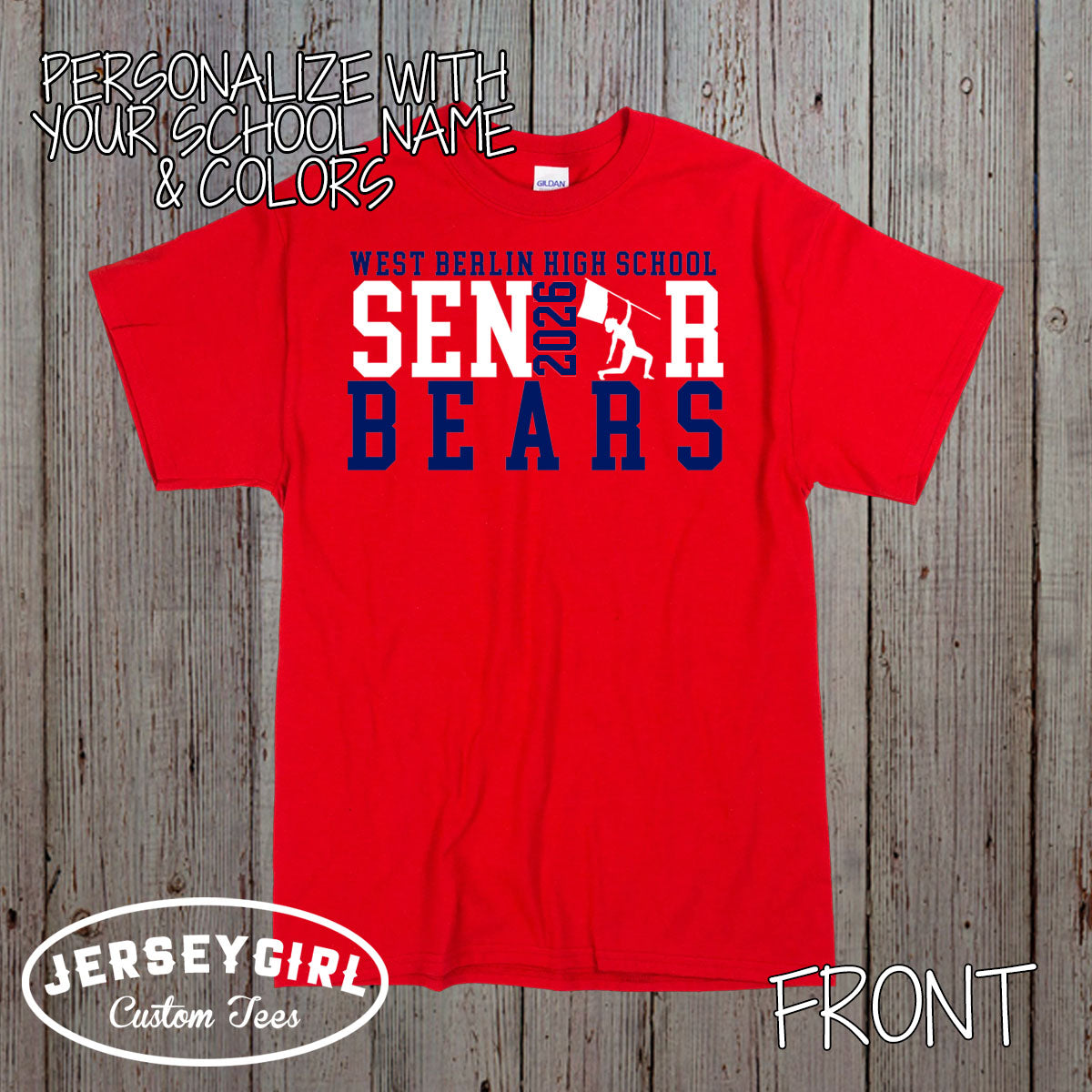 custom color guard senior shirt