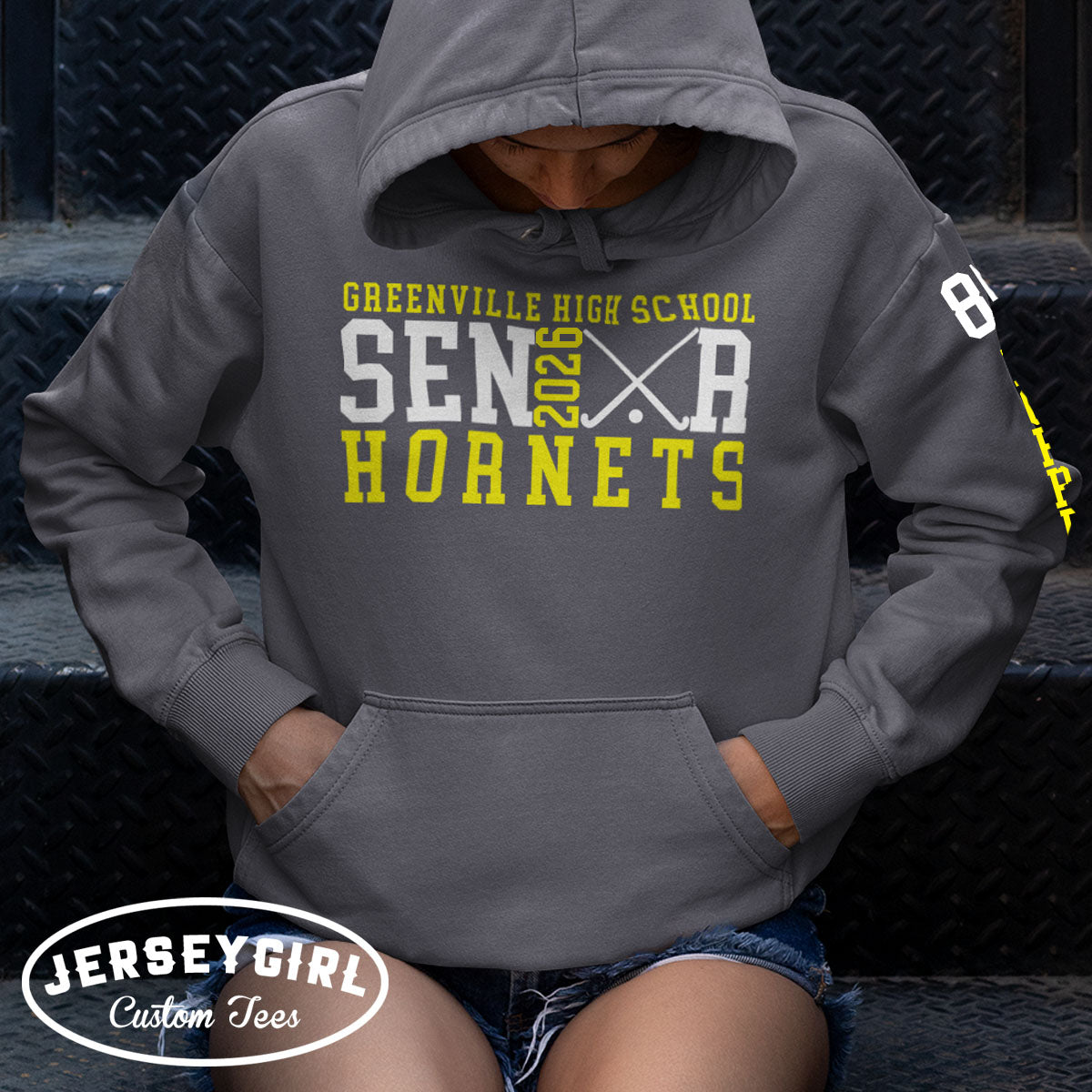 custom field hockey senior hoodie
