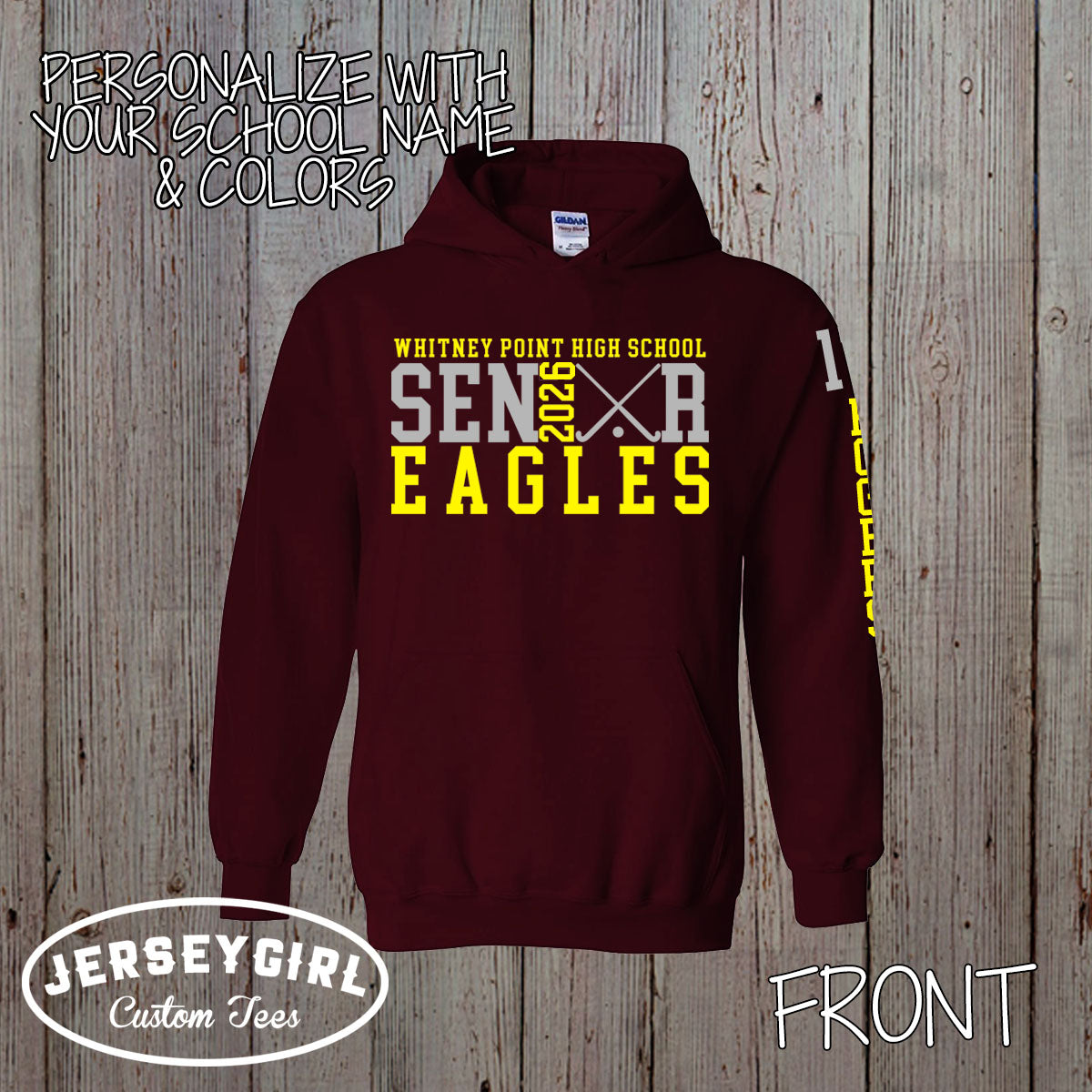 custom field hockey senior hoodie