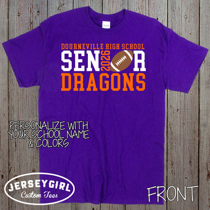 custom football senior shirts