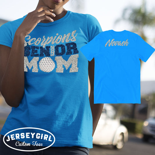 custom senior golf mom shirt