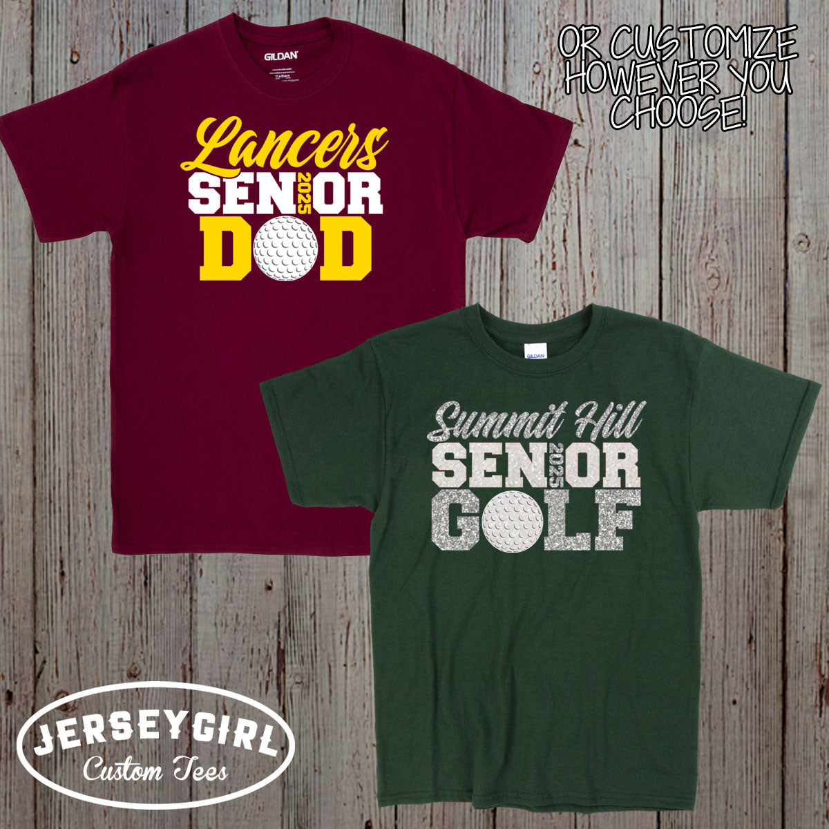 custom senior golf mom shirt