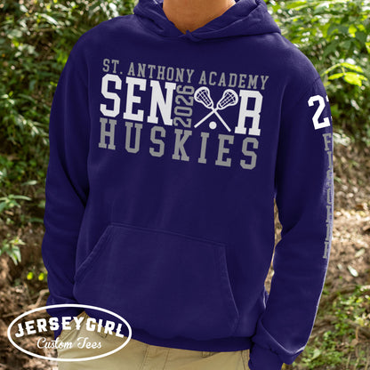 custom lacrosse senior hoodie