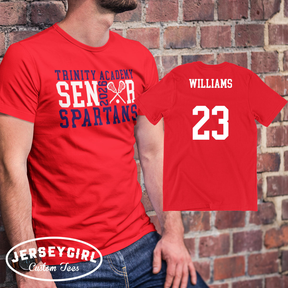 custom lacrosse senior shirt