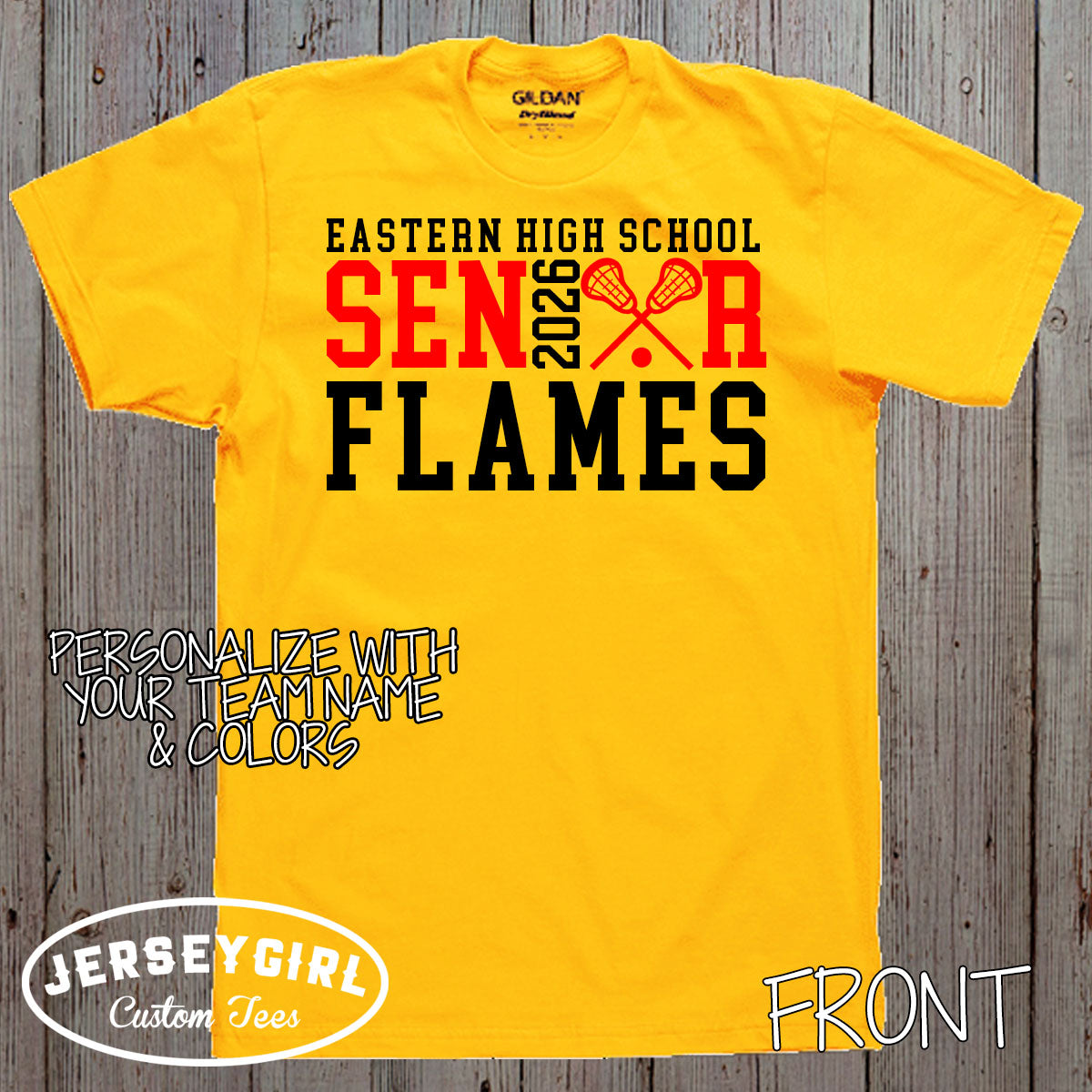 custom lacrosse senior shirt