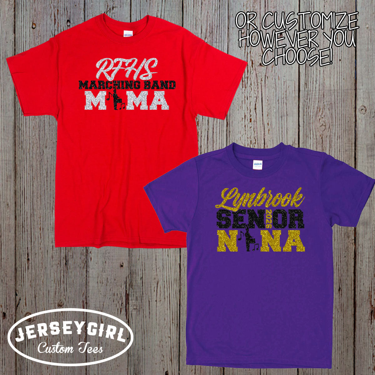 custom marching band senior mom shirt