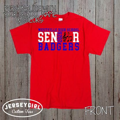 custom marching band senior shirt