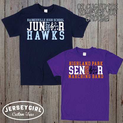 custom marching band senior shirt