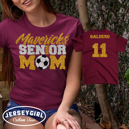custom soccer senior mom shirt