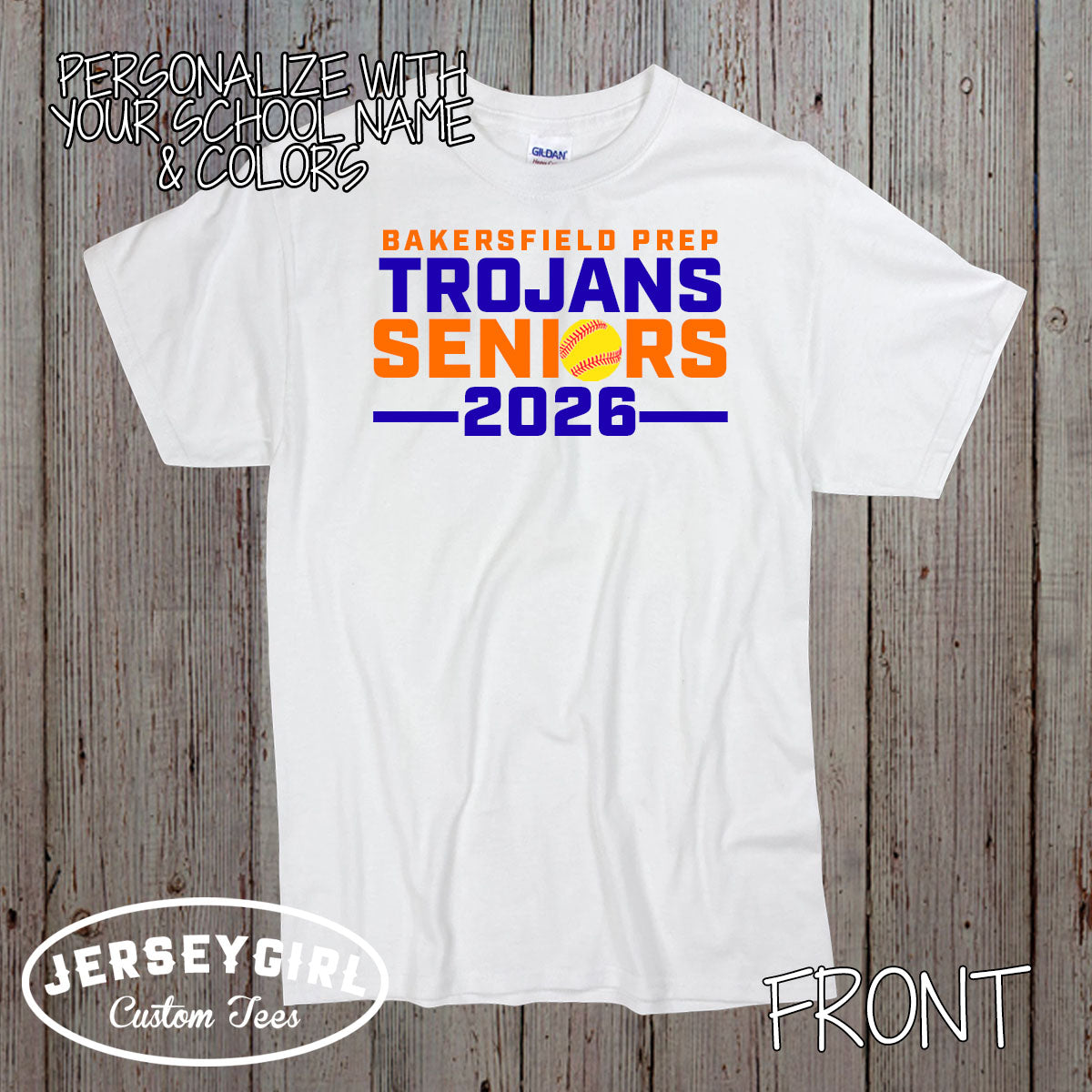 custom softball seniors shirt