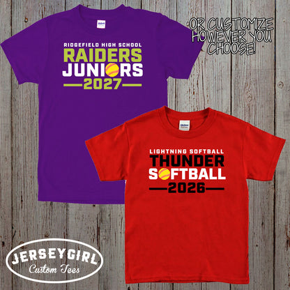 custom softball seniors shirt