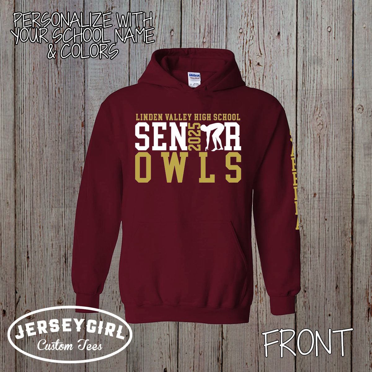 custom swim senior hoodie