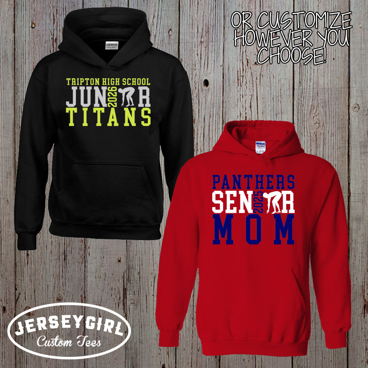 custom swim senior hoodie