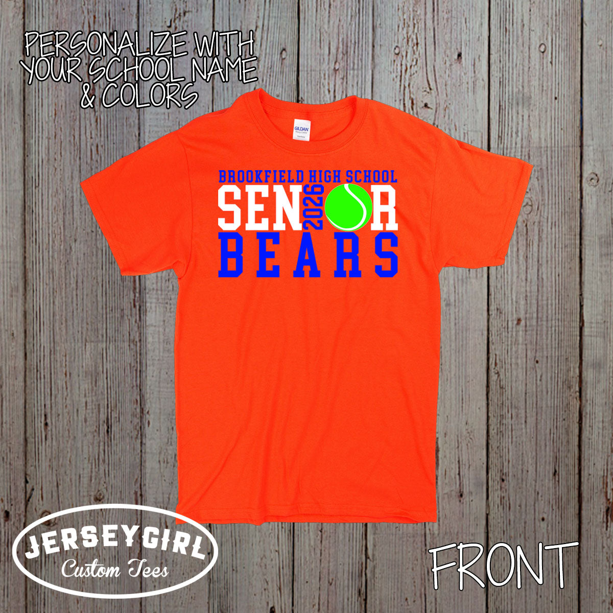 personalized tennis senior shirt
