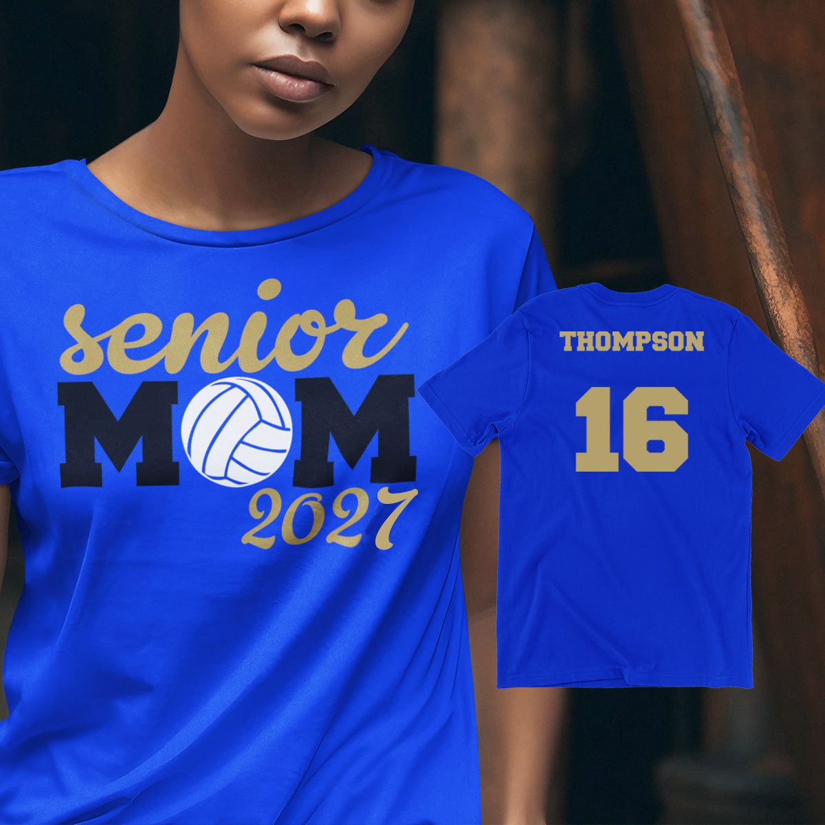 personalized senior volleyball mom shirt