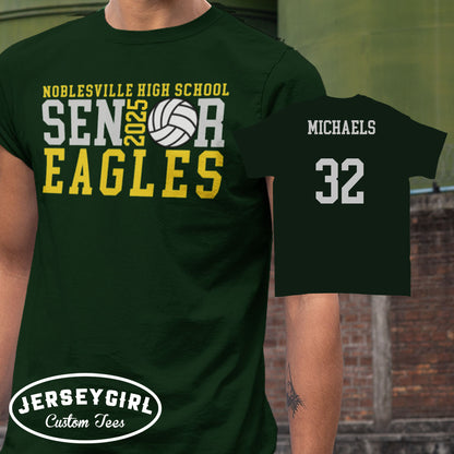 personalized volleyball senior shirt