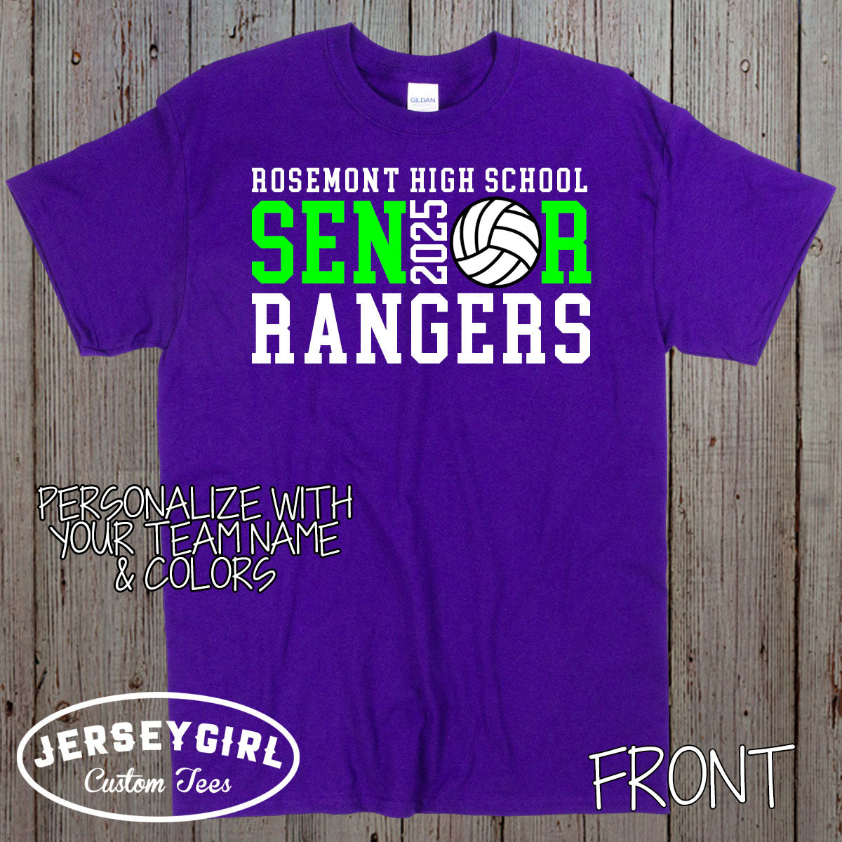 personalized volleyball senior shirt