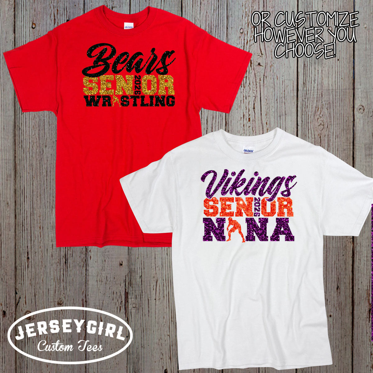 custom senior wrestling mom shirt