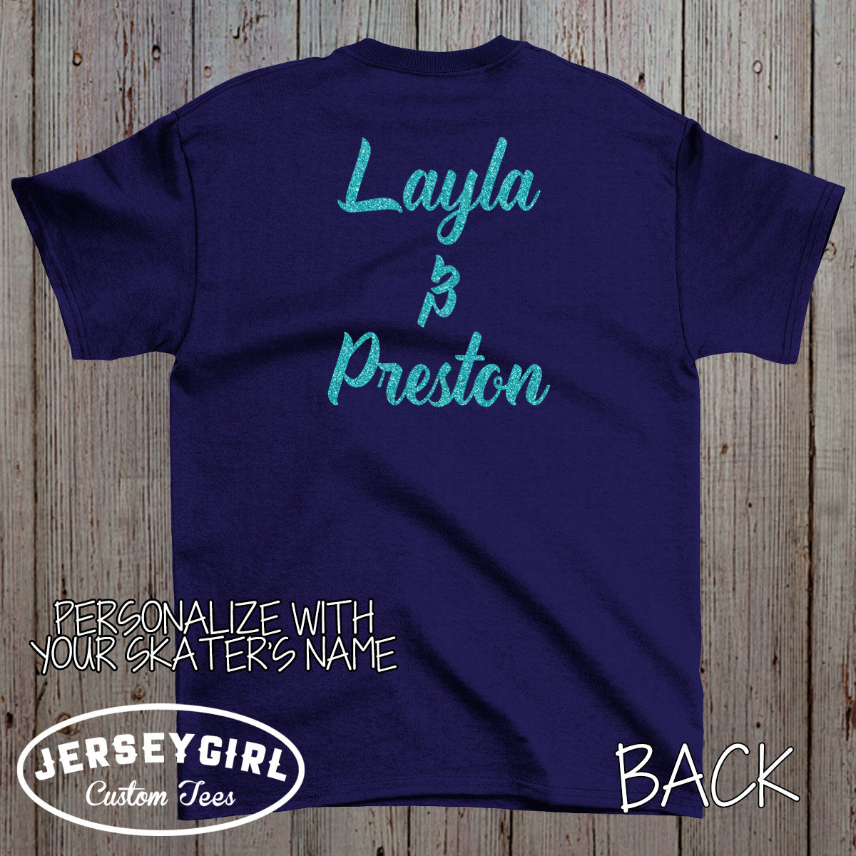 custom ice skating mom shirt with skater's name
