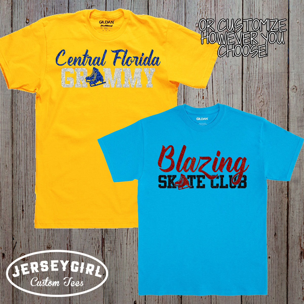 custom ice skating mom shirt with skater's name