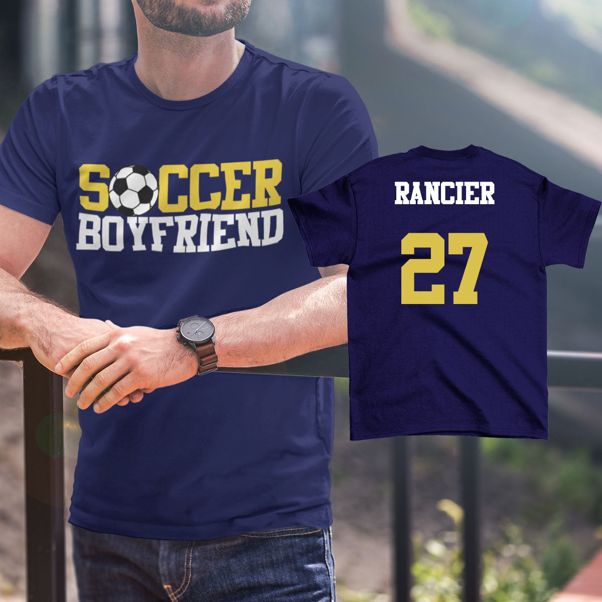 personalized soccer boyfriend shirt