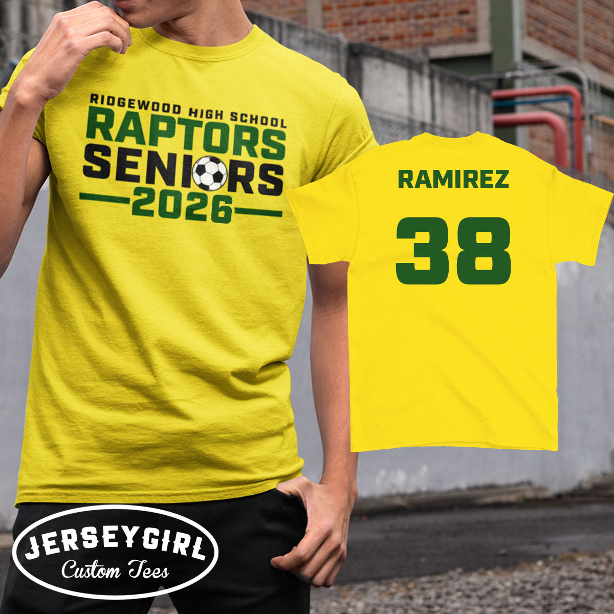 custom soccer seniors night shirt