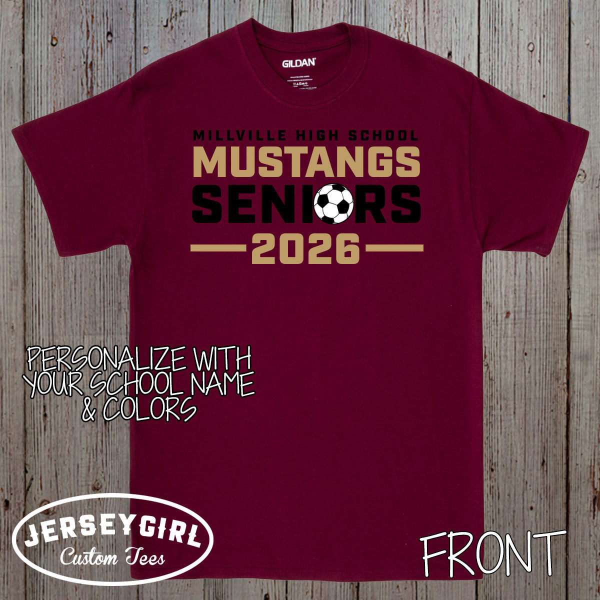 custom soccer seniors night shirt