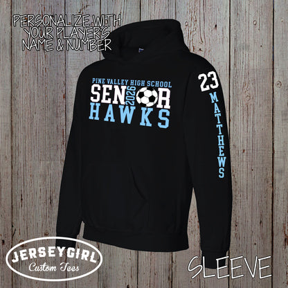 custom soccer senior hoodie