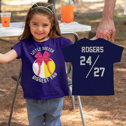 baseball and softball sister shirt