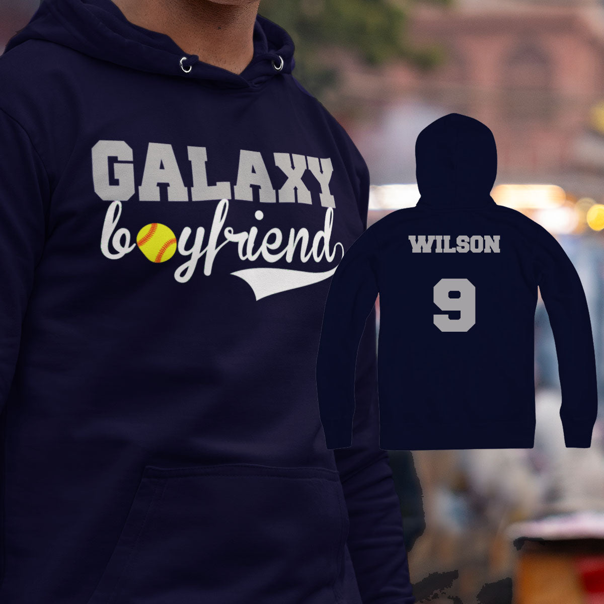 custom softball boyfriend hoodie