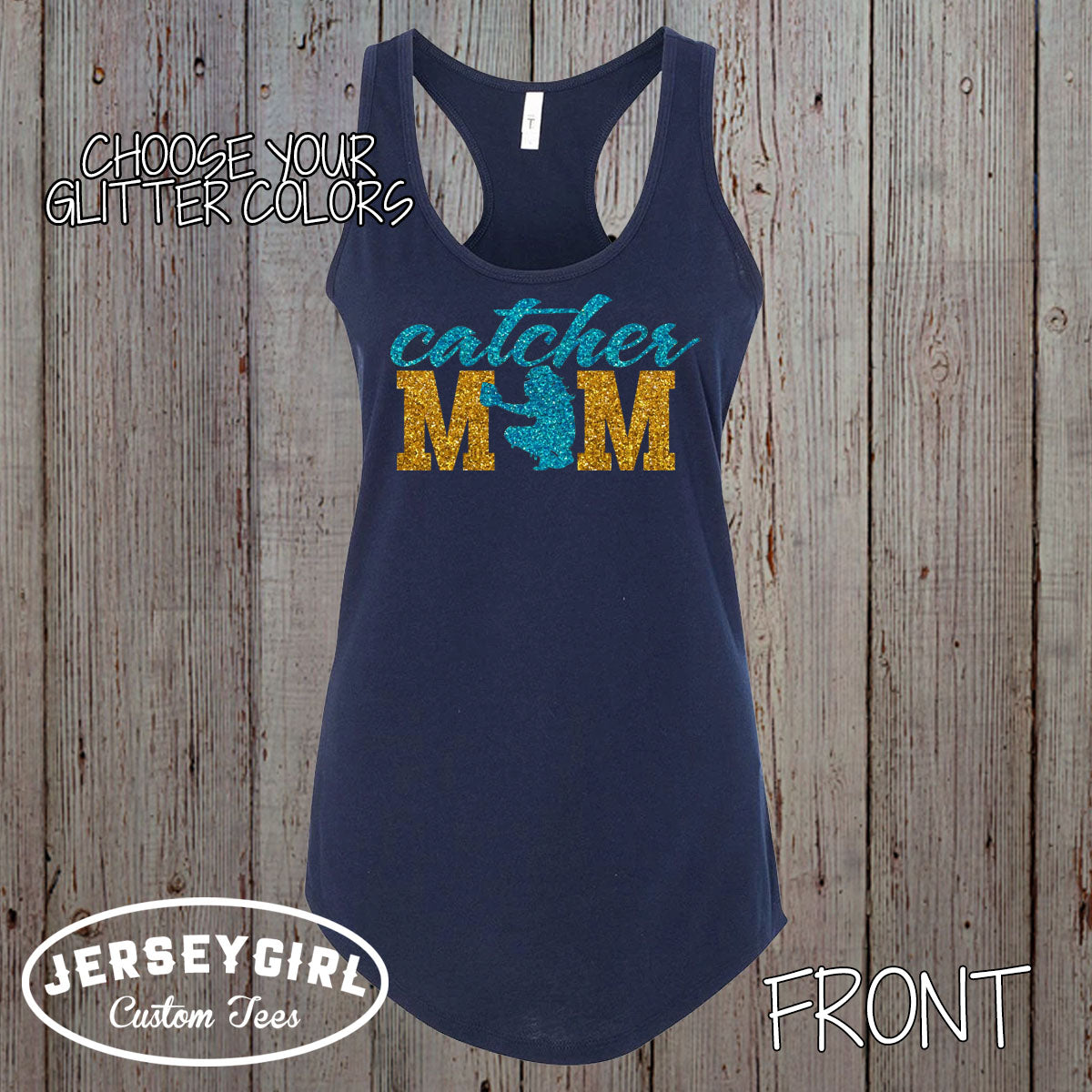 softball catcher mom tank top