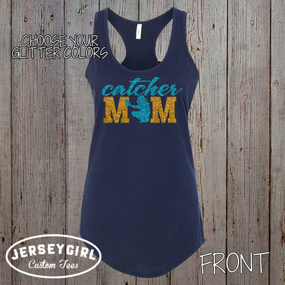 softball catcher mom tank top