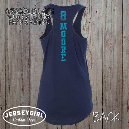 softball catcher mom tank top