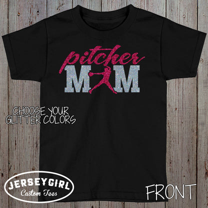 custom softball pitcher mom shirt
