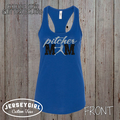 softball pitcher mom tank top