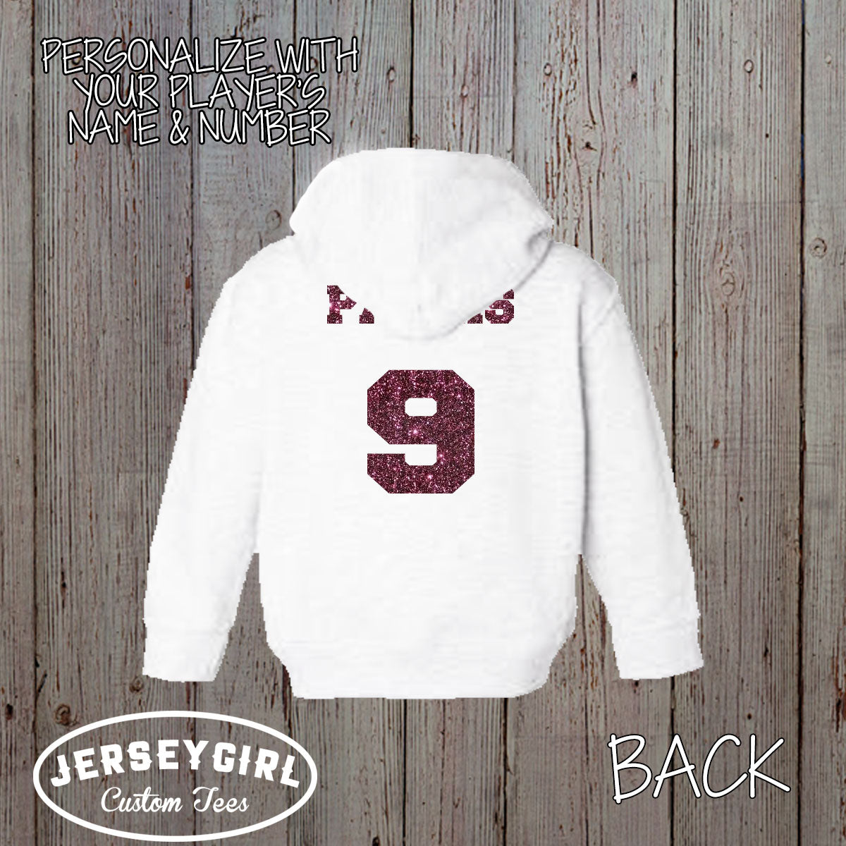 custom softball sister toddler hoodie with name & number