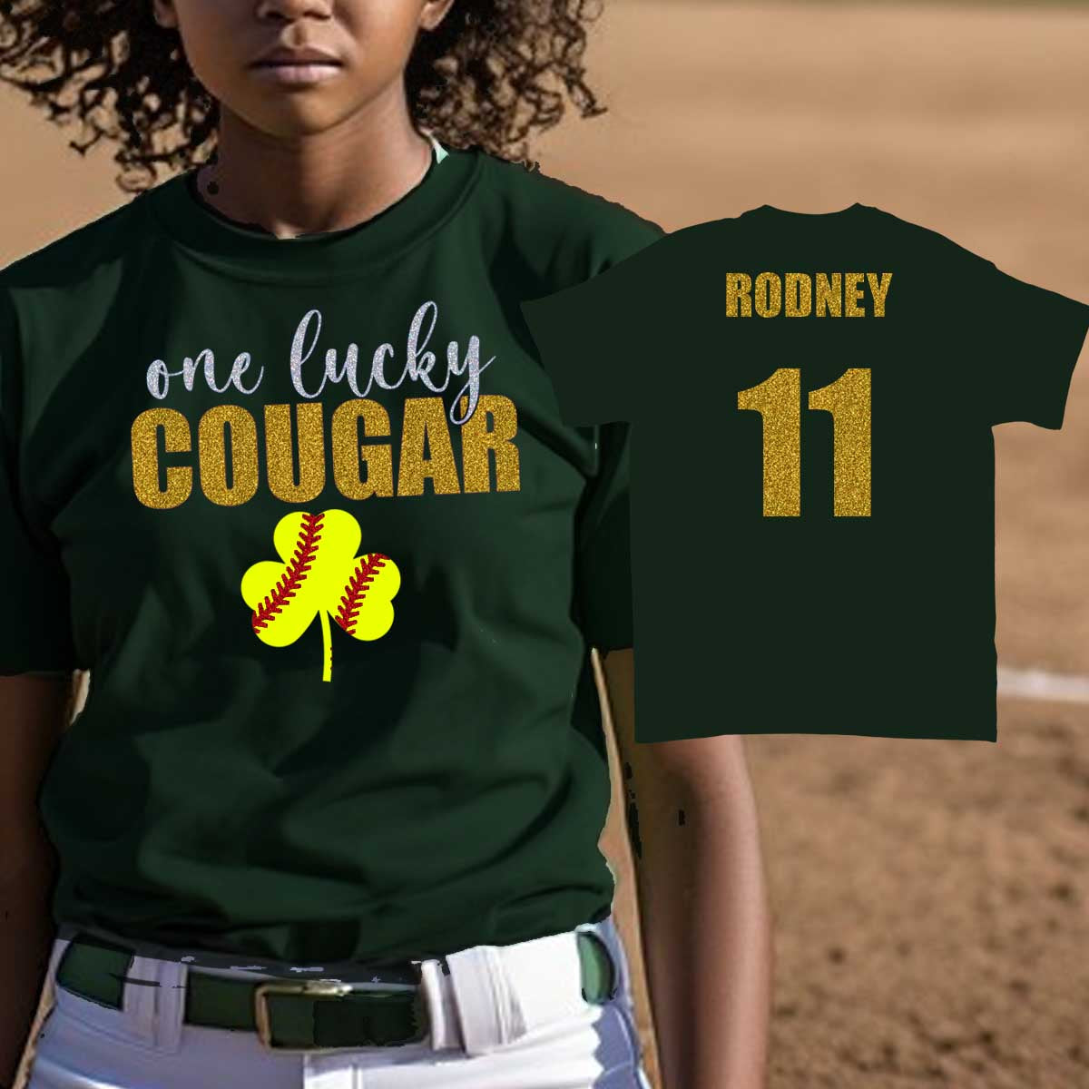 St. Patrick's Day softball shirt
