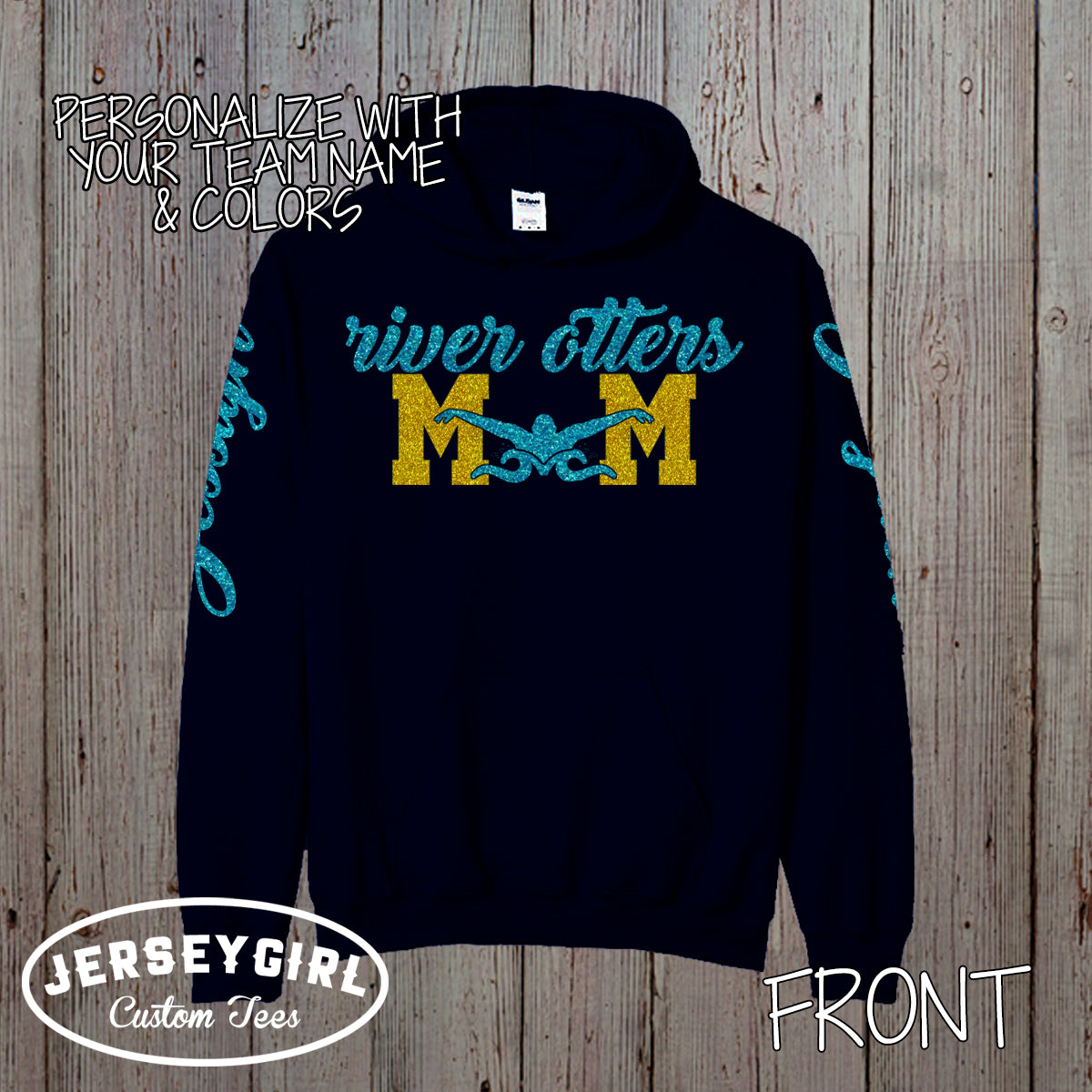 custom swim mom sweatshirt