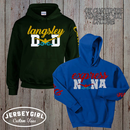 custom swim mom sweatshirt