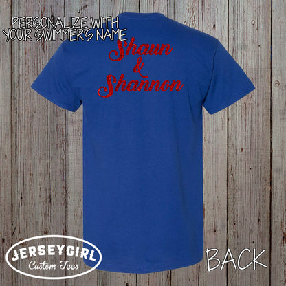 custom swim mom shirt