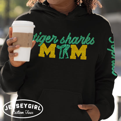 personalized swim mom hoodie