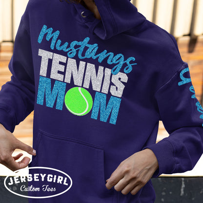 custom tennis mom sweatshirt